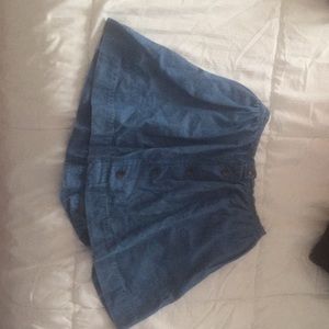 Fabric jean skirt